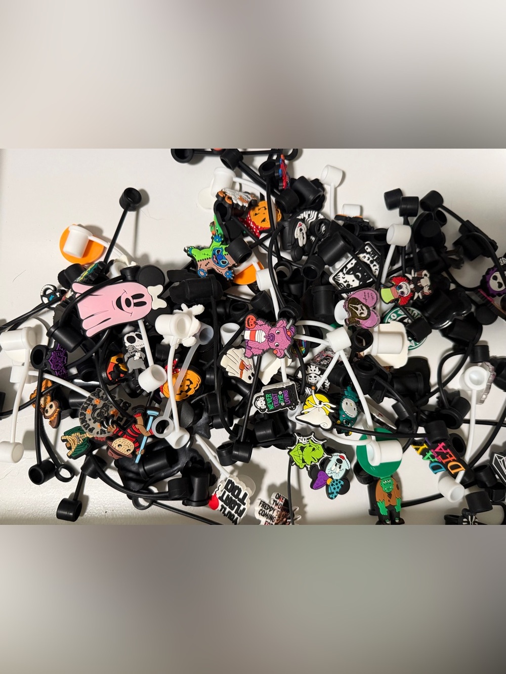 Straw Topper Bundle - Halloween/Fall 30 Random Toppers